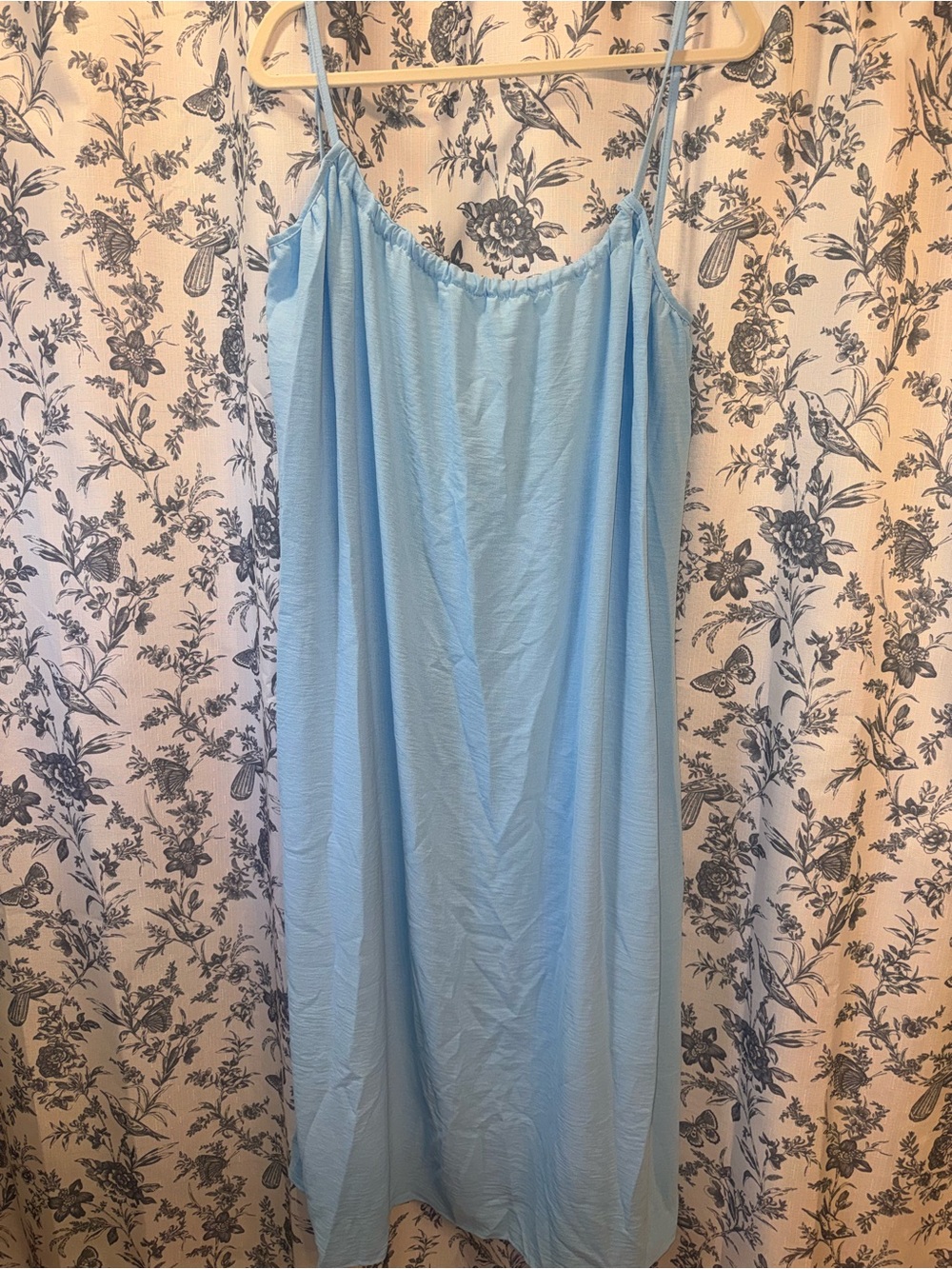 Shecurve Light Blue Strappy Maxi Skirt — Women's Flowing Summer Skirt
